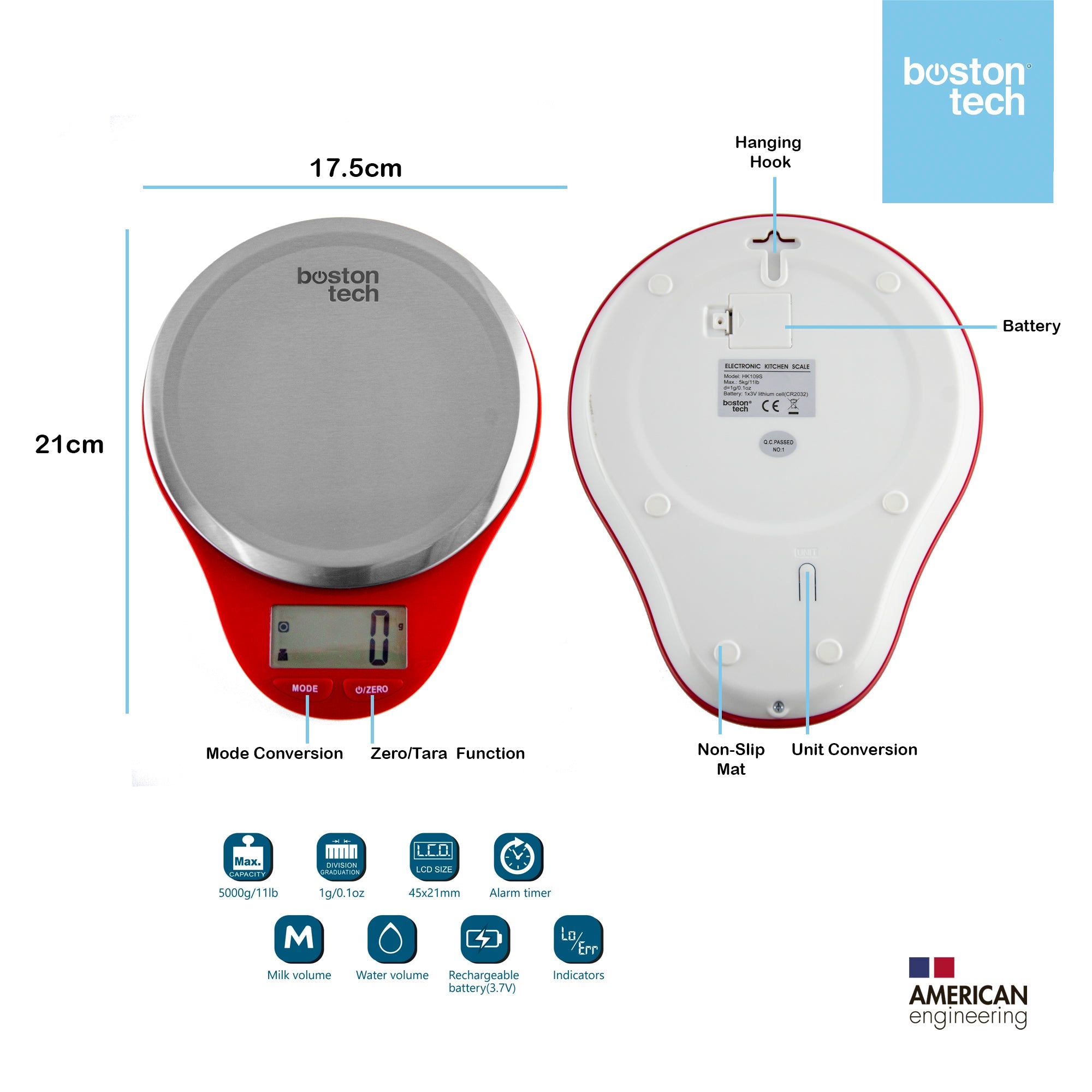 Báscula de Cocina Digital - HK109s OFERTA LIMITADA