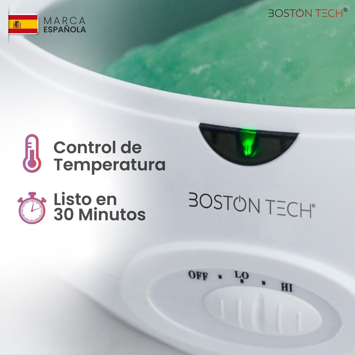 Baño de parafina para manos Boston Tech ParaffinLux · 3 L con 2 bloques de cera