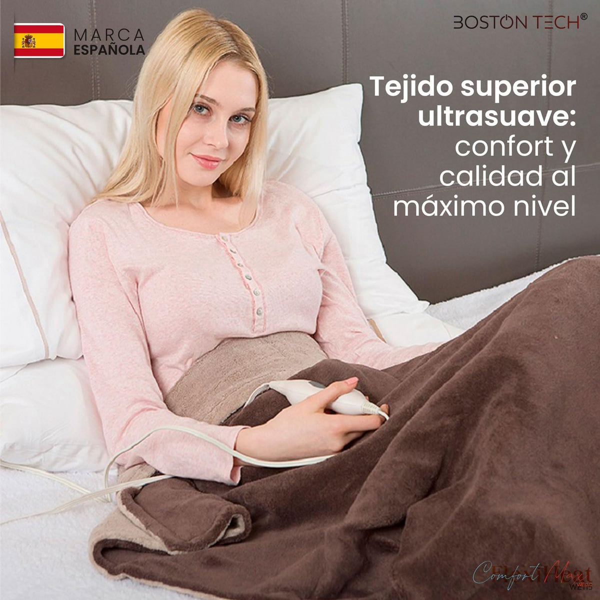 Manta eléctrica Boston Tech Comfortmax Double WE120 · 180 × 130 cm