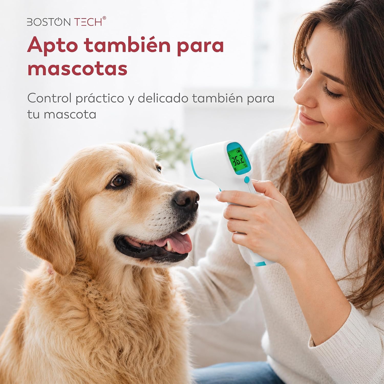 Termómetro Digital para bebés, niños y adultos | Precisión Profesional | Lectura Instantánea | Memoria 20 Mediciones | Alarma de Fiebre 3 Colores | Infrarrojos sin Contacto
