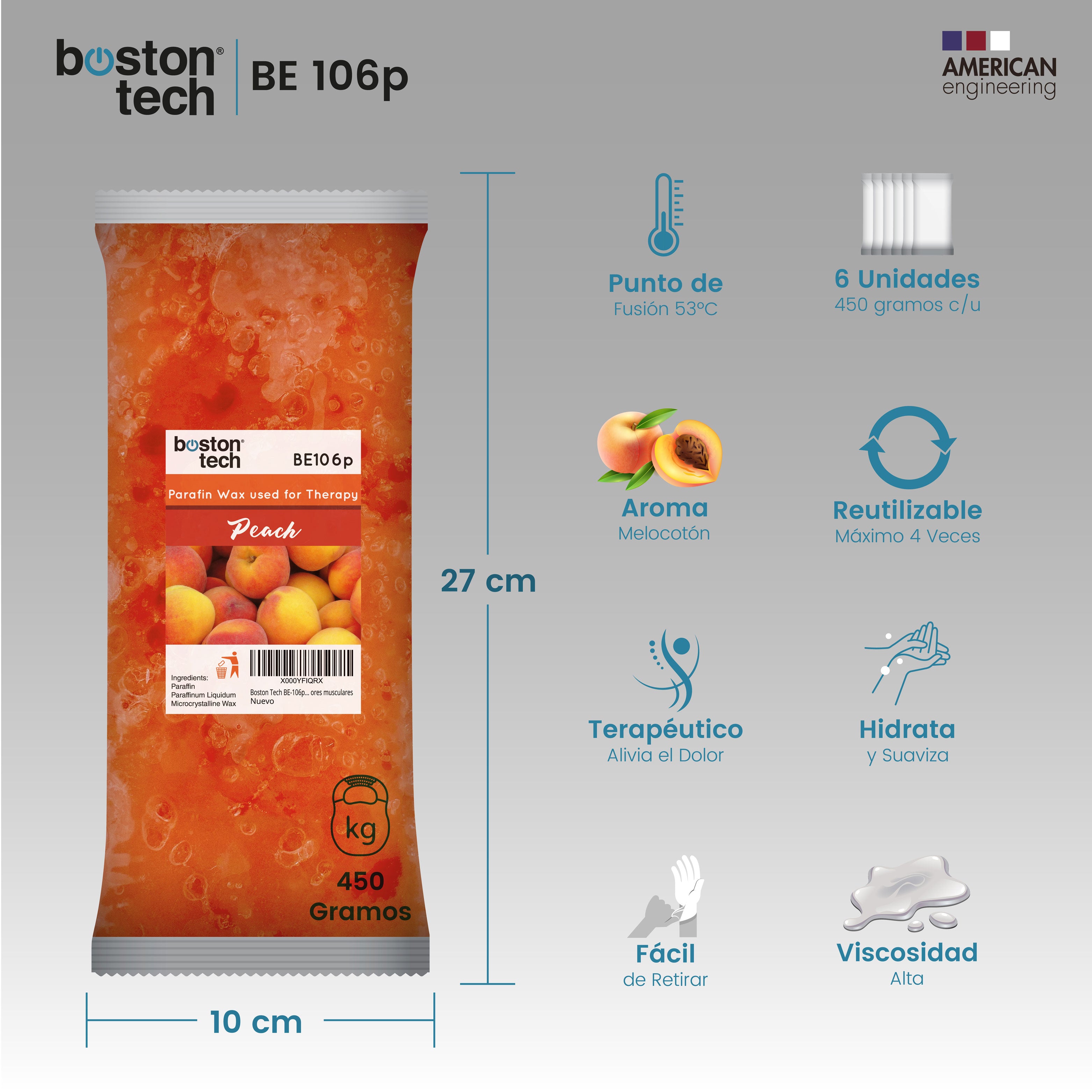 Cera de parafina Melocotón
