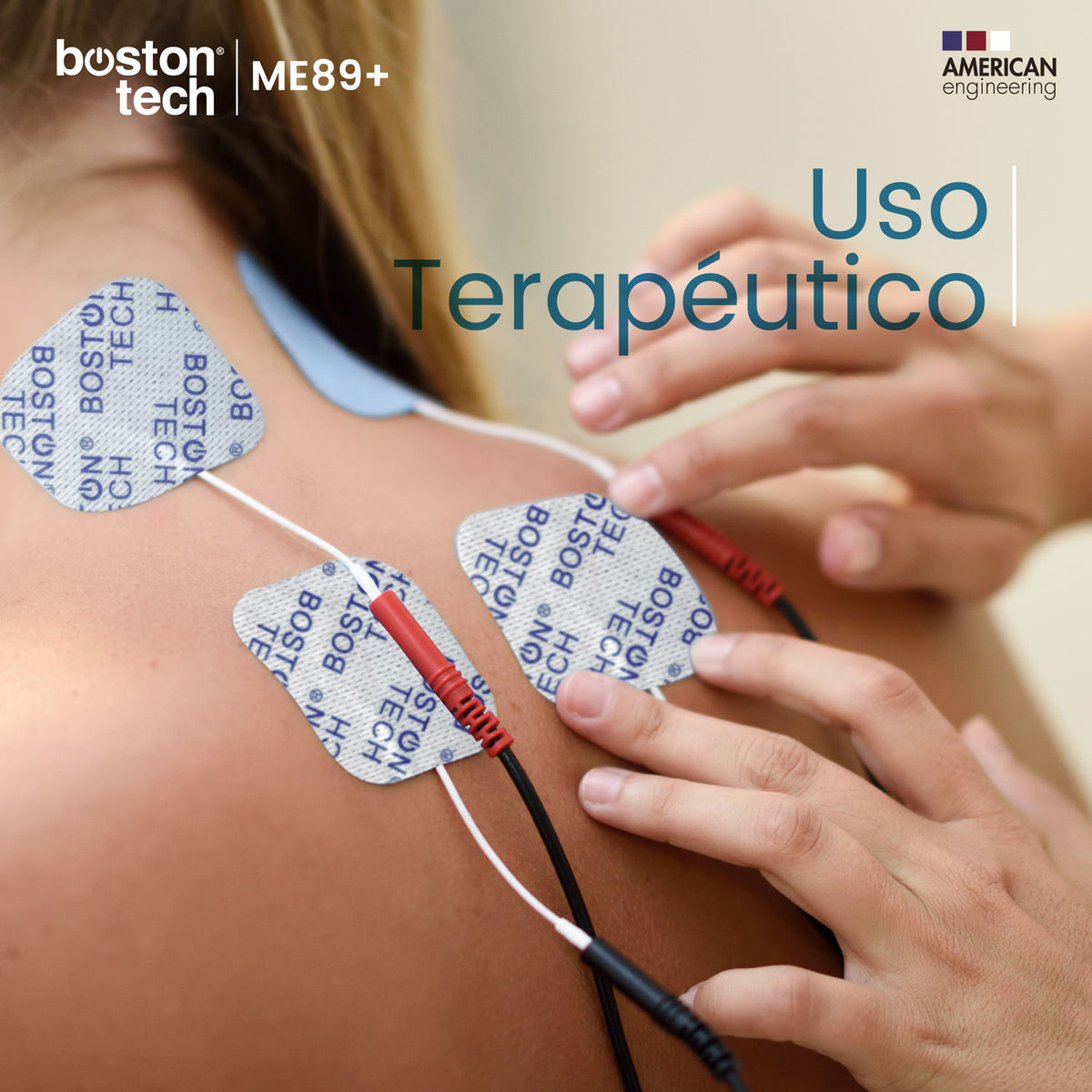 Electroestimulador TENS EMS Boston Tech ME89 Plus · 7 modos y 2 canales