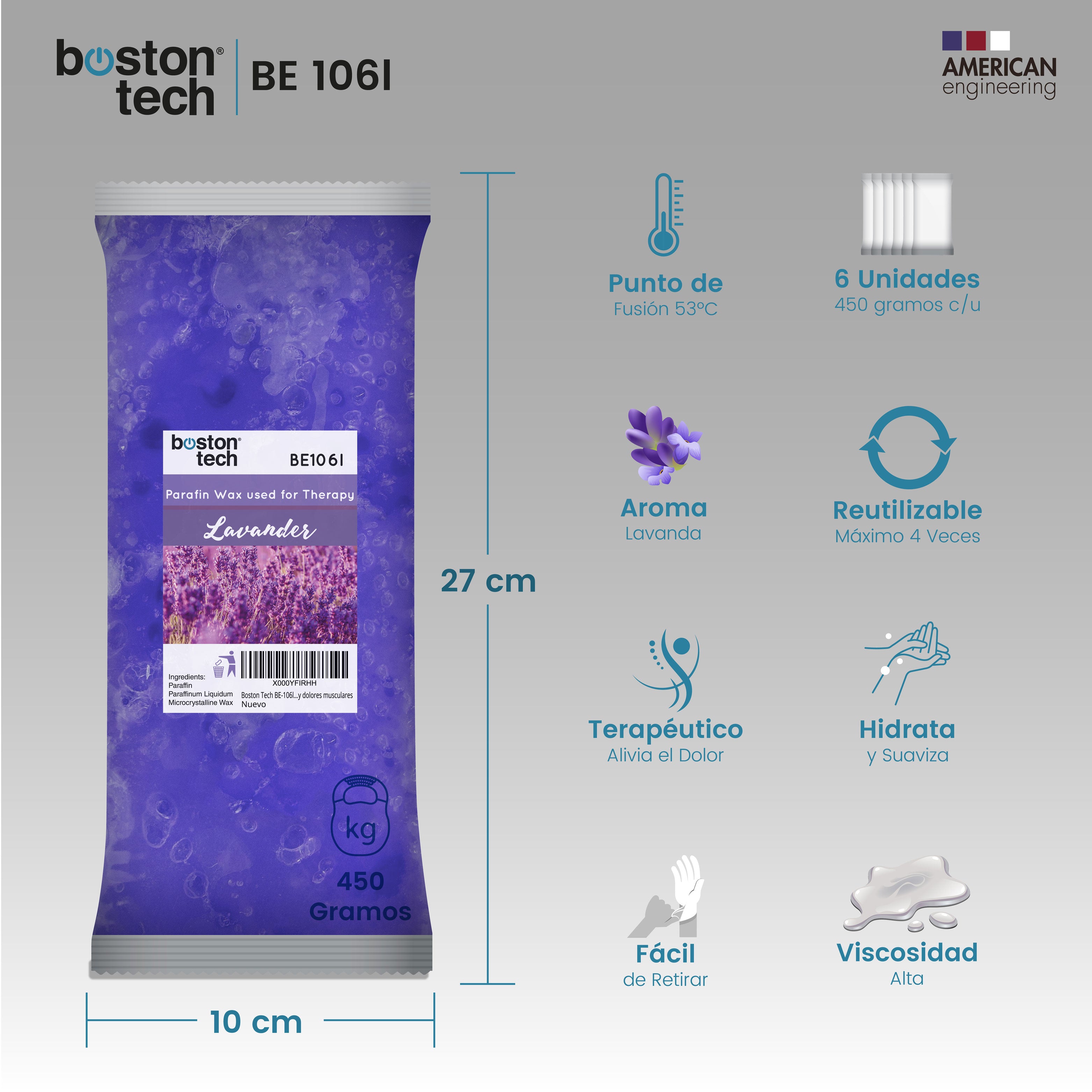 Cera de parafina Lavanda