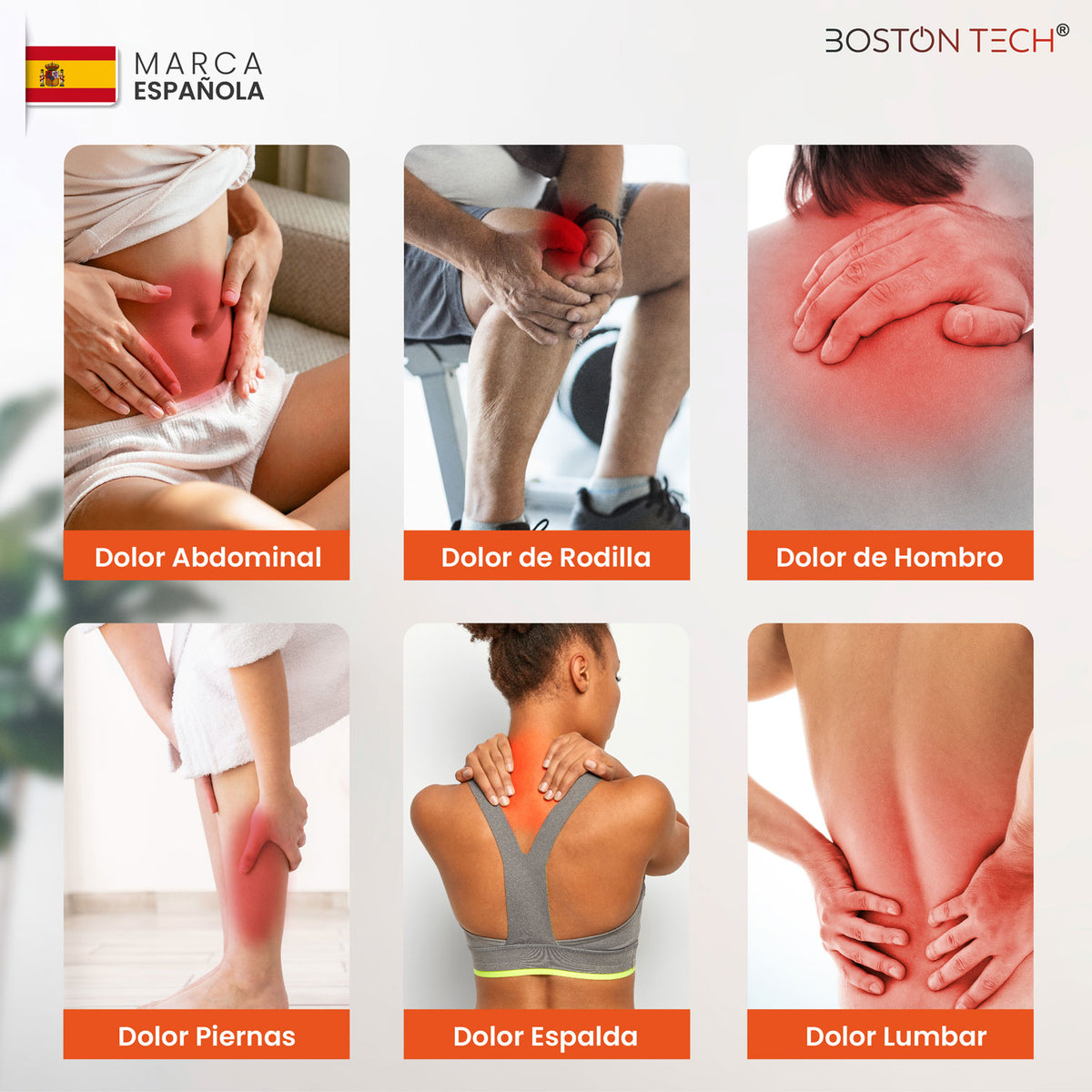 Almohadilla térmica eléctrica Boston Tech WarmFlex · 29 × 69 cm
