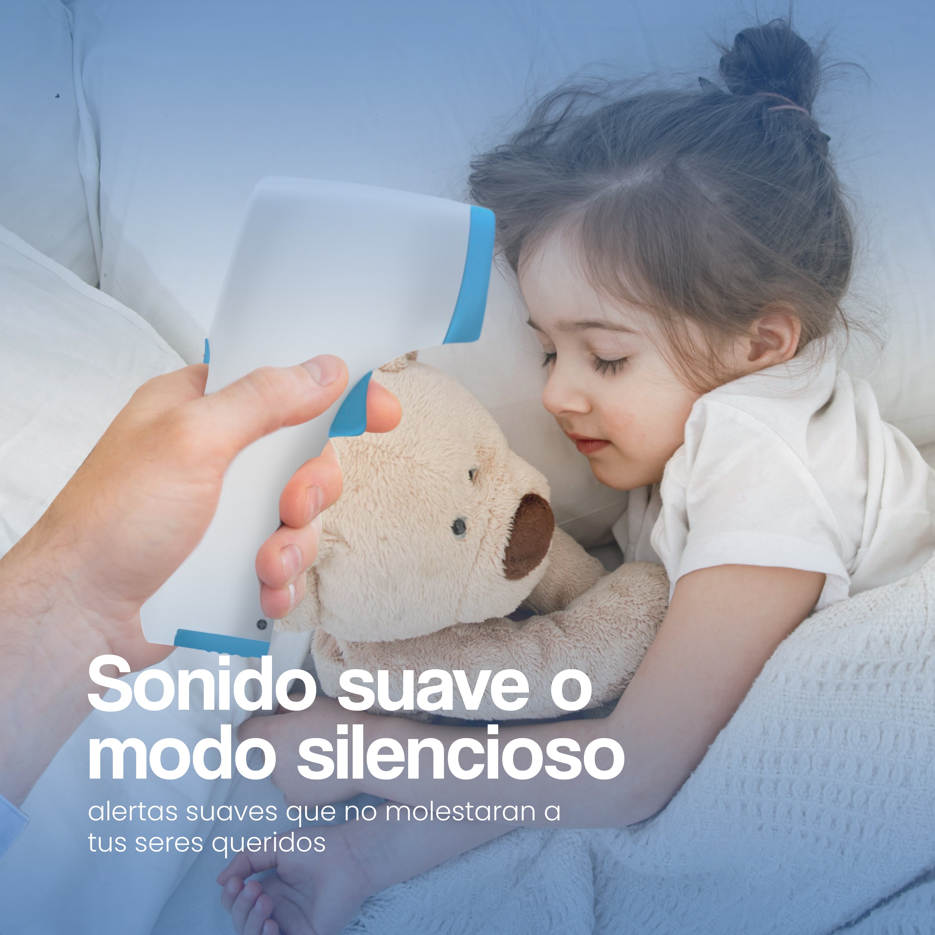 Termómetro Digital para bebés, niños y adultos | Precisión Profesional | Lectura Instantánea | Memoria 20 Mediciones | Alarma de Fiebre 3 Colores | Infrarrojos sin Contacto