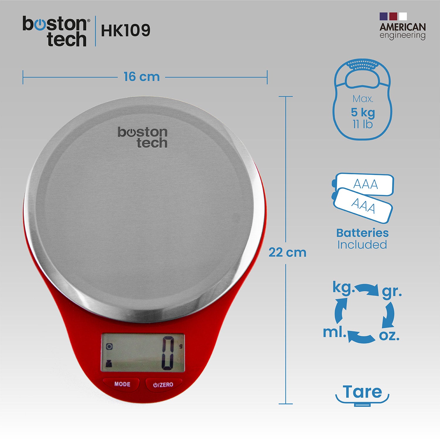 Báscula de Cocina Digital - HK109s