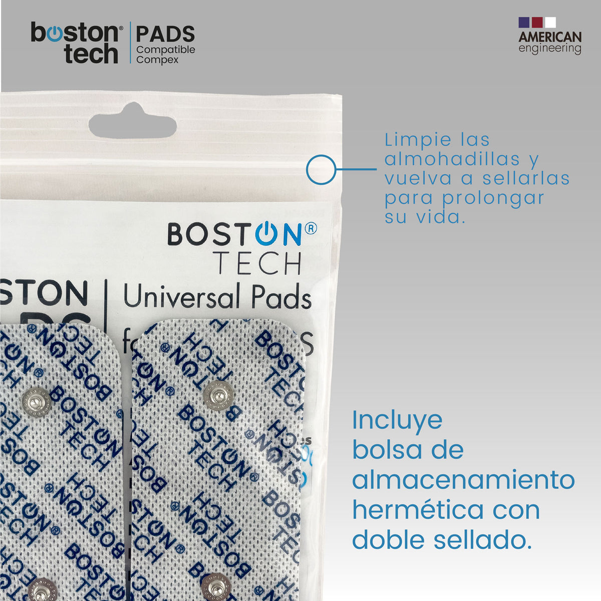 Electrodos para TENS compatibles con Compex · 20 unidades de 5 × 10 cm