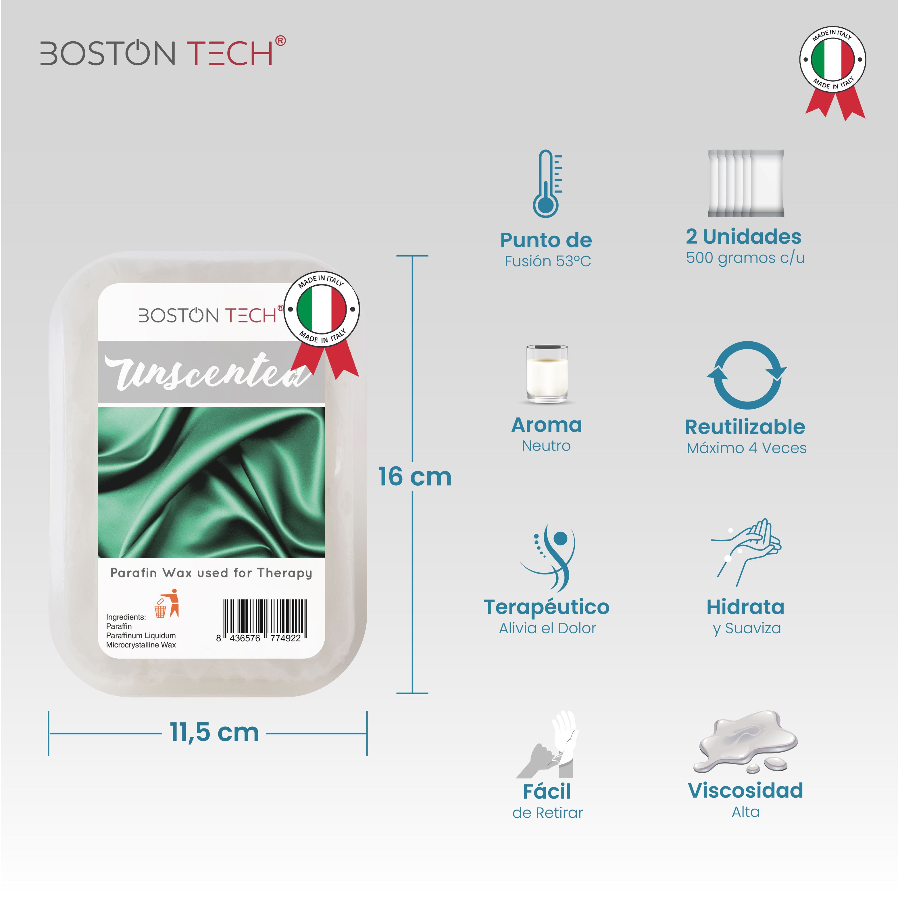 Parafina para Manos y Pies Boston Tech® Italiana