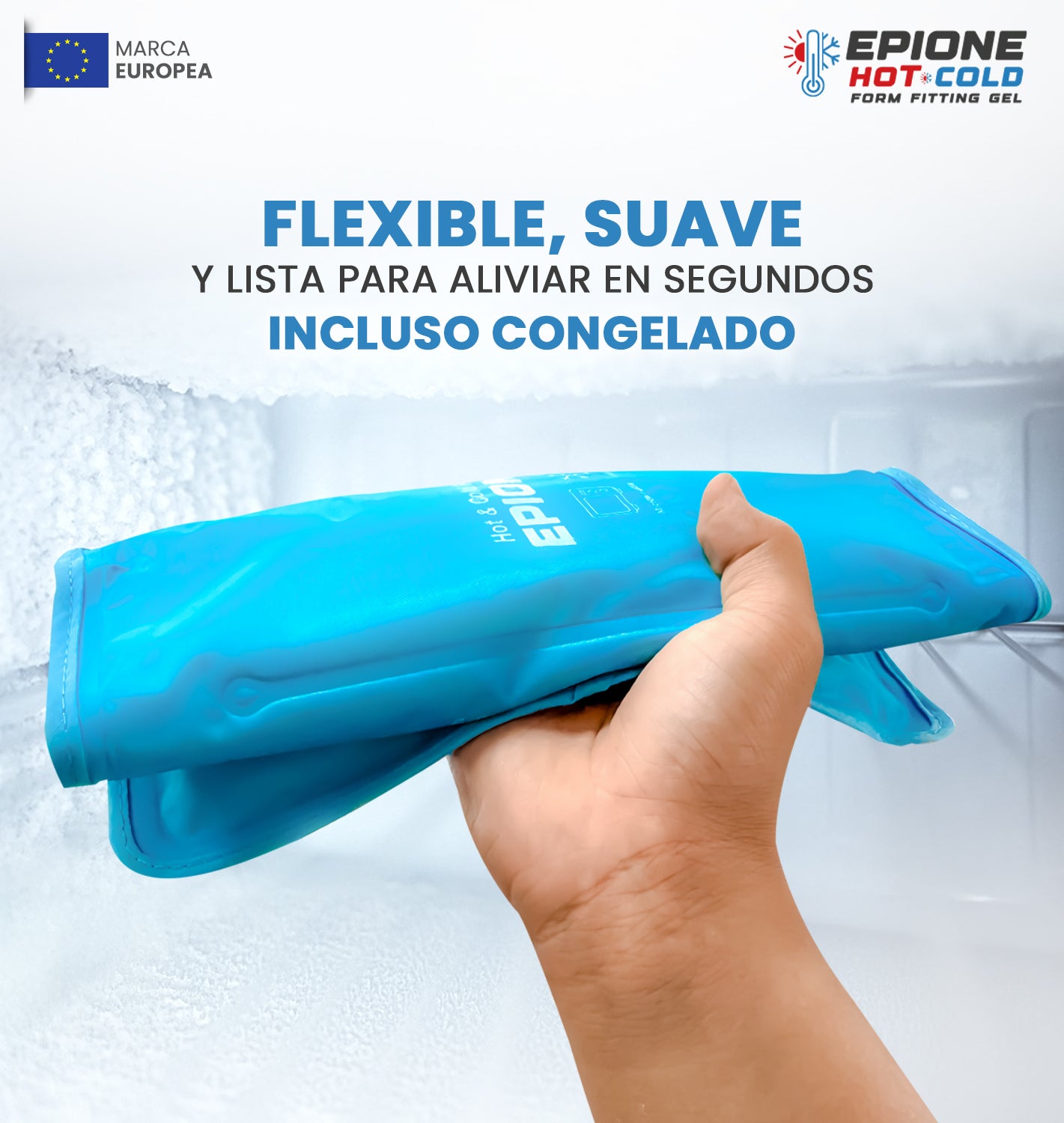 Bolsa de Gel Frío y Calor con Correas | Compresa Grande para Hombros, Rodillera, Codos, Caderas y Espalda | Terapia para Lesiones, Esguinces, Hinchazón y Dolor Muscular (27 x 37 cm)