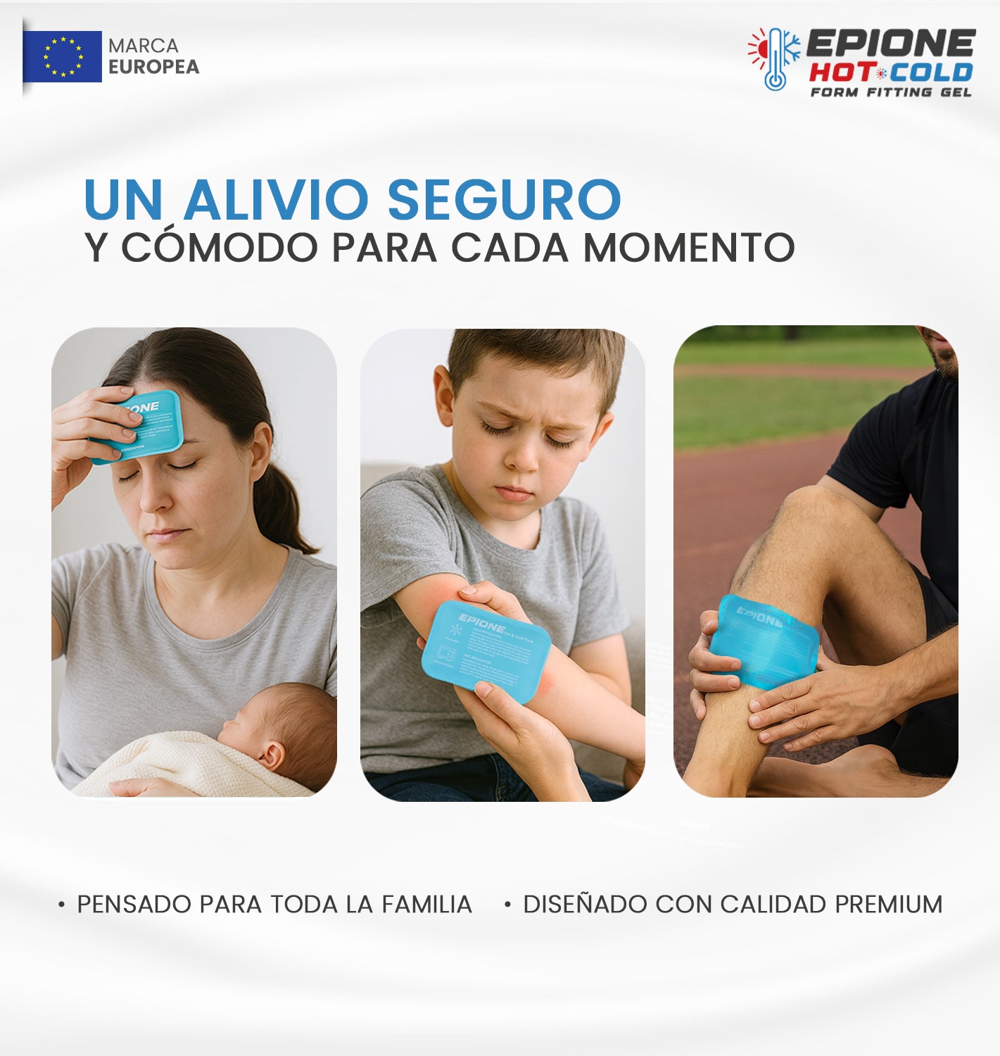 Mini Bolsas de Gel Frío y Calor Reutilizables (6 Uds) (11,5 x 8 cm) | Geles Rectangulares para Dolores, Hinchazón, Ojos Cansados, Muelas, Primeros Auxilios, Niños y Adultos