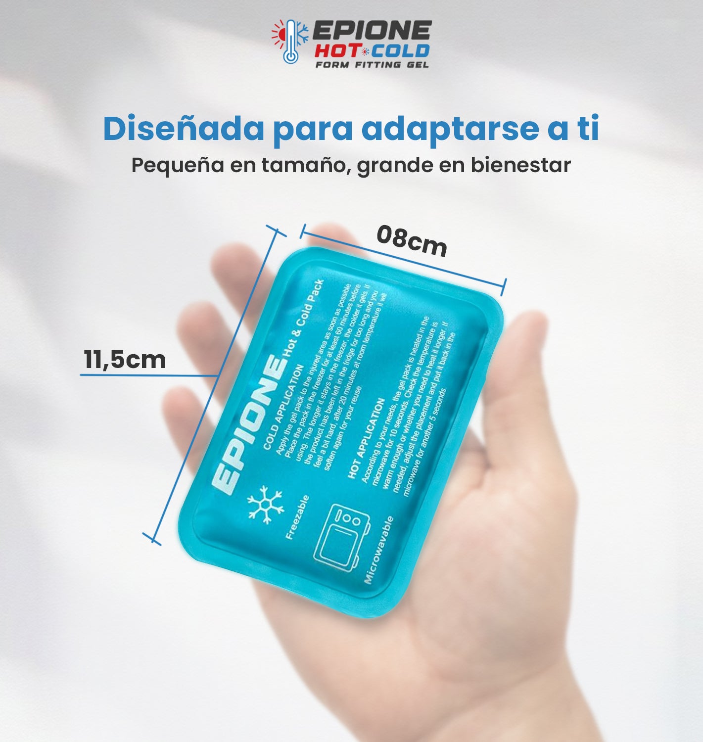 Mini Bolsas de Gel Frío y Calor Reutilizables (6 Uds) (11,5 x 8 cm) | Geles Rectangulares para Dolores, Hinchazón, Ojos Cansados, Muelas, Primeros Auxilios, Niños y Adultos