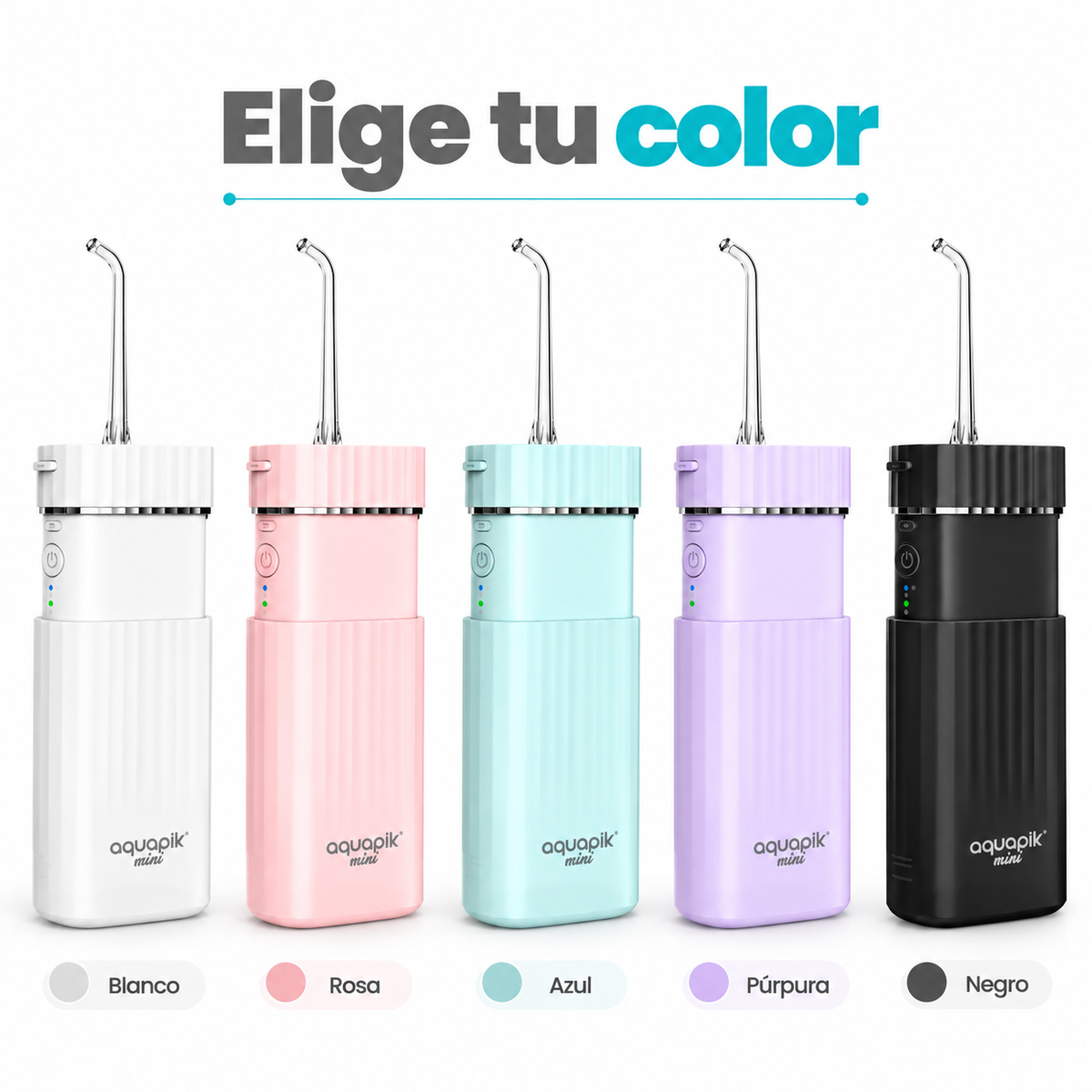 Irrigador dental mini Aquapik® Mini · portátil y de viaje