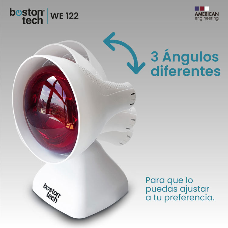 Lámpara de infrarrojos compacta Boston Tech WE122 · 200 W con temporizador