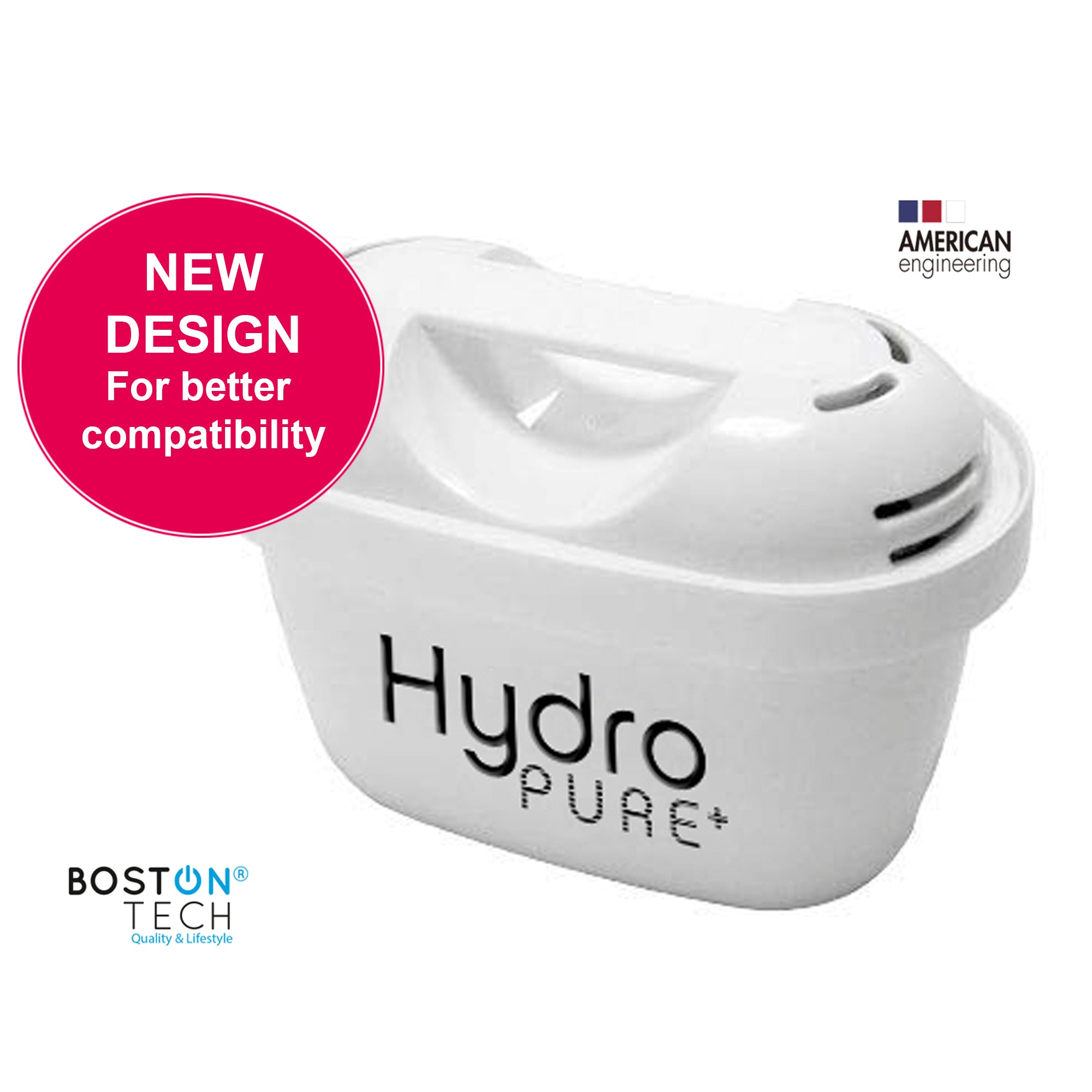 Hydro Pure+ 12 Cartuchos de filtros de agua compatibles con Brita Maxtra y Maxtra+
