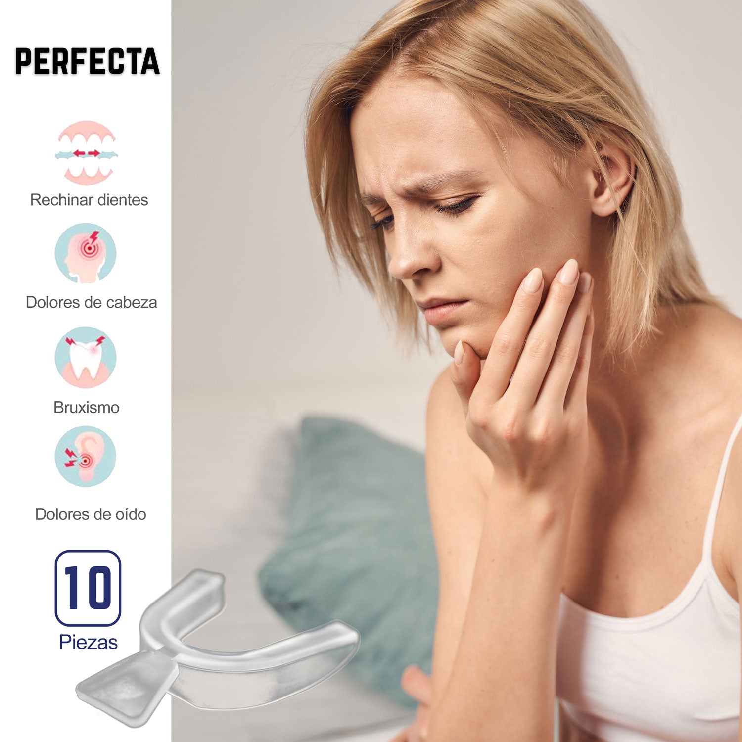 PERFECTA 10 Férulas Dentales Placas de Descarga Nocturna