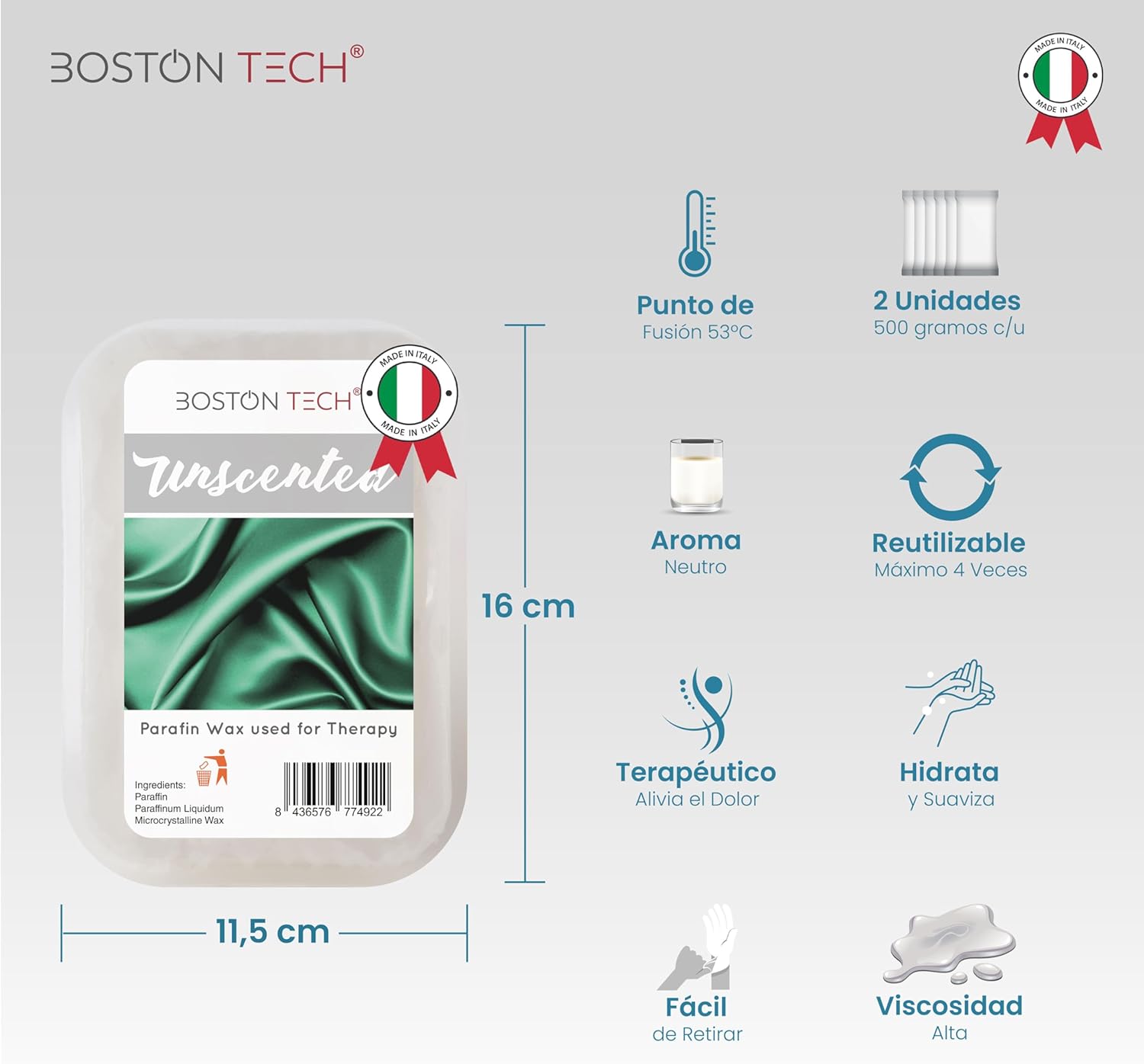 Cera de Parafina Sin Aroma (2 bloques)