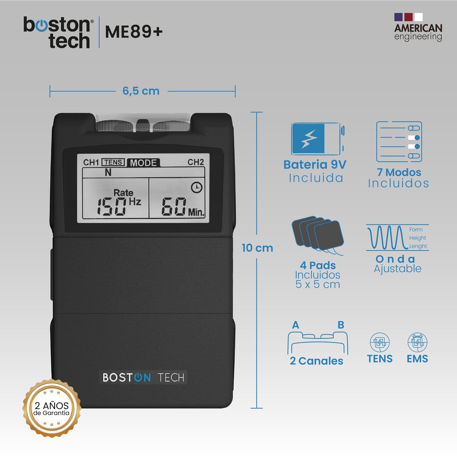 Electroestimulador ME89 plus