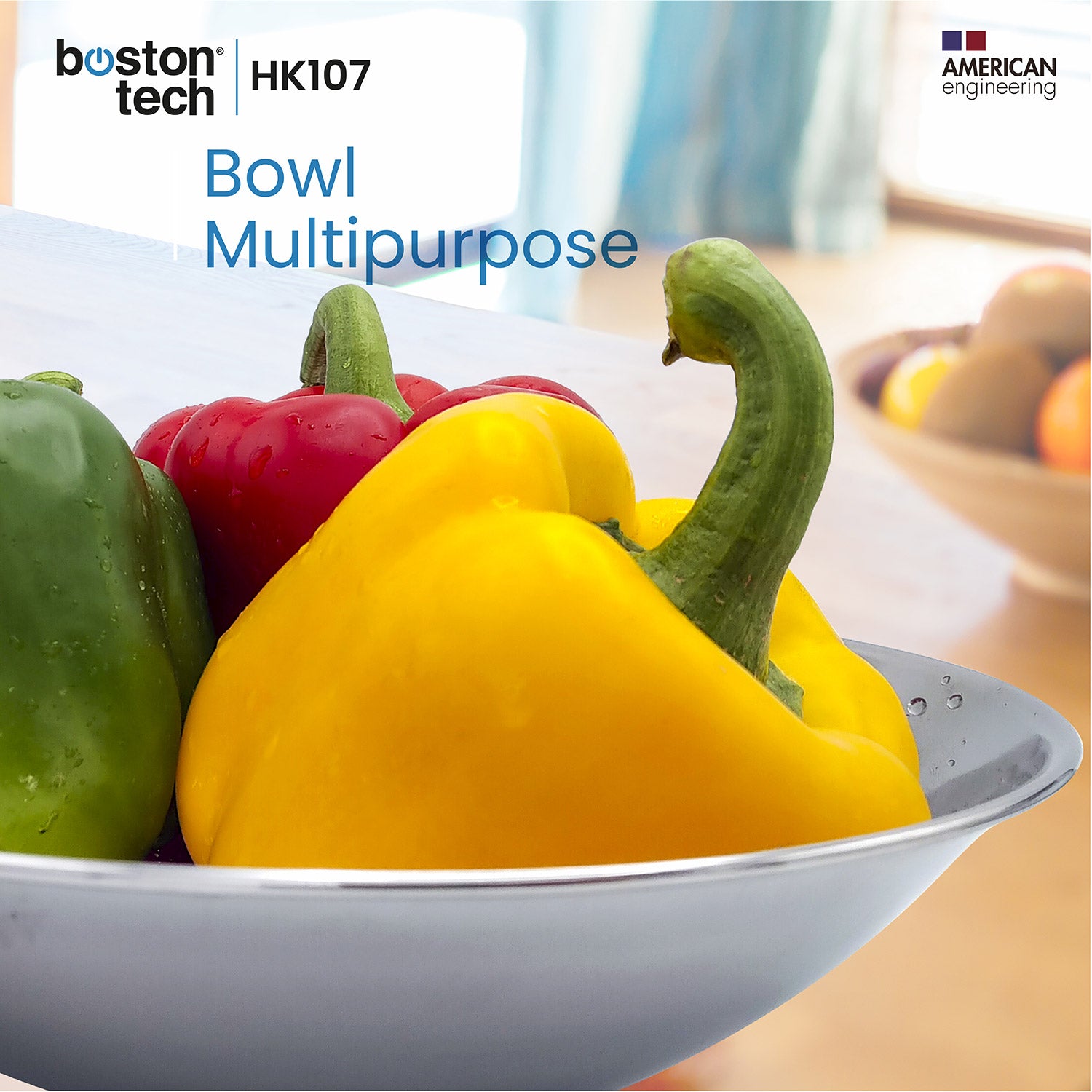 Báscula de cocina, Bol de Acero Inoxidable Removible - HK107