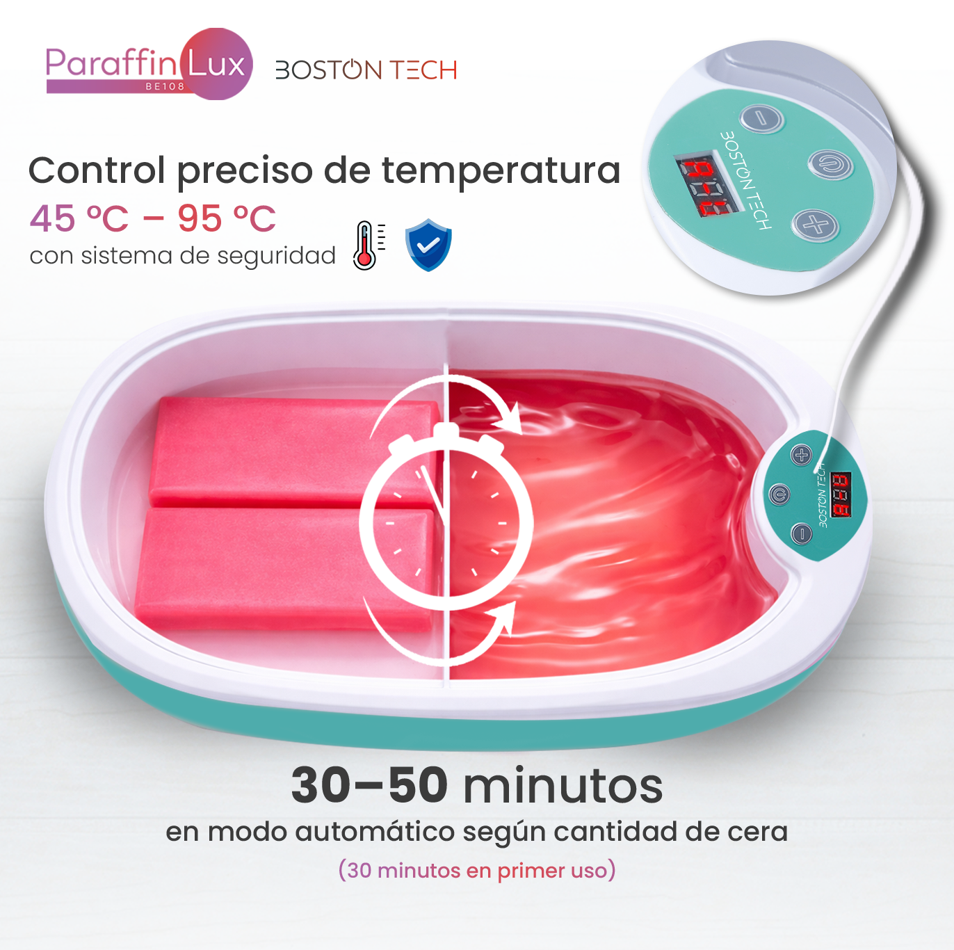 Baño de Parafina para tratemiendo de Artritis, Dolores Articulares y Piel Seca