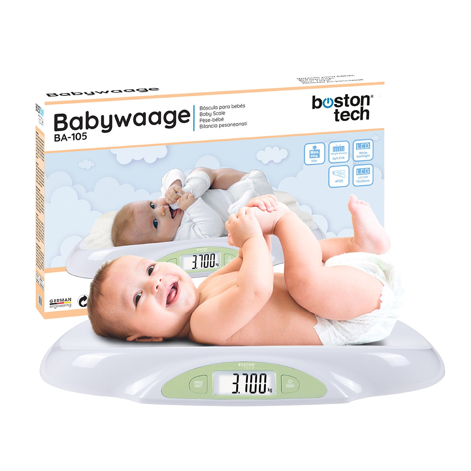 Bascula digital para Bebé y Mascotas - BA105