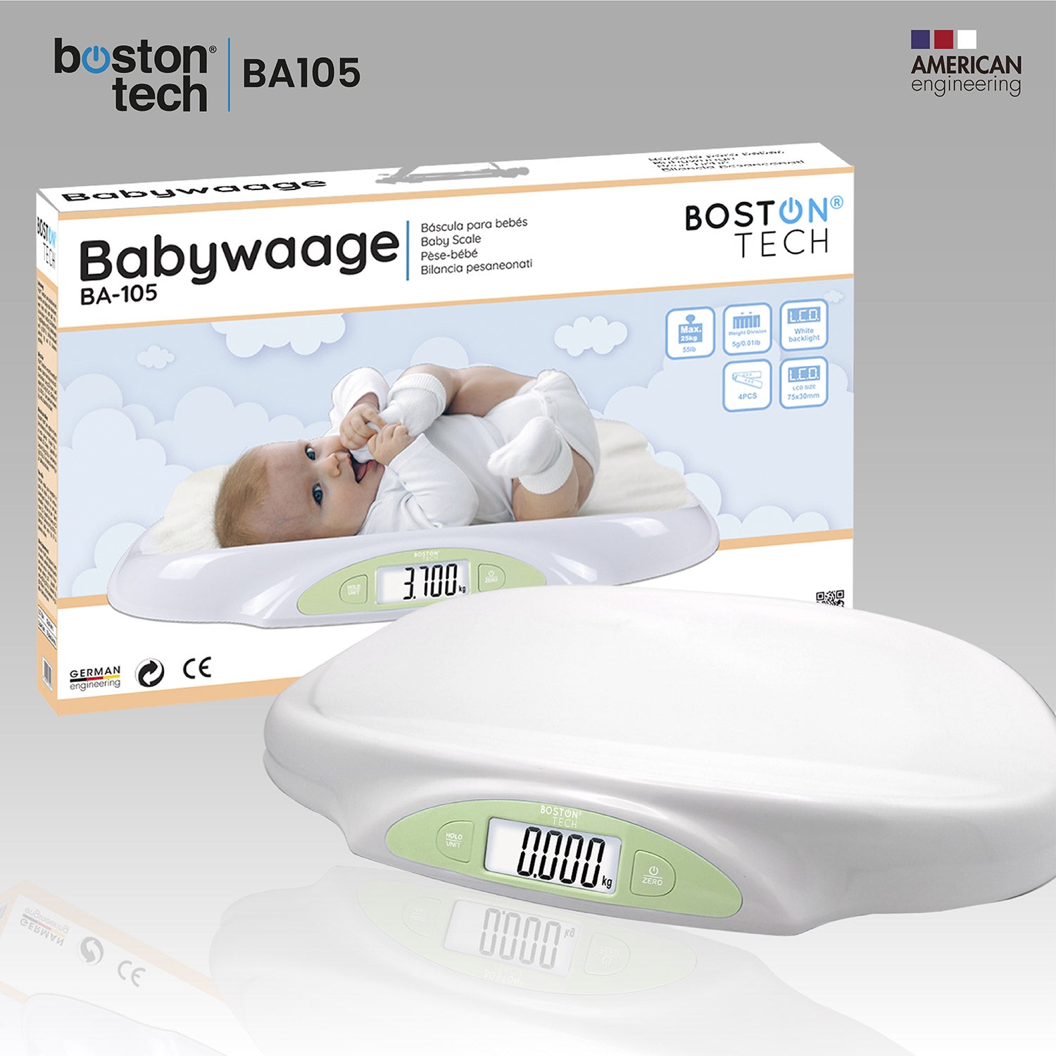 Bascula digital para Bebé y Mascotas - BA105