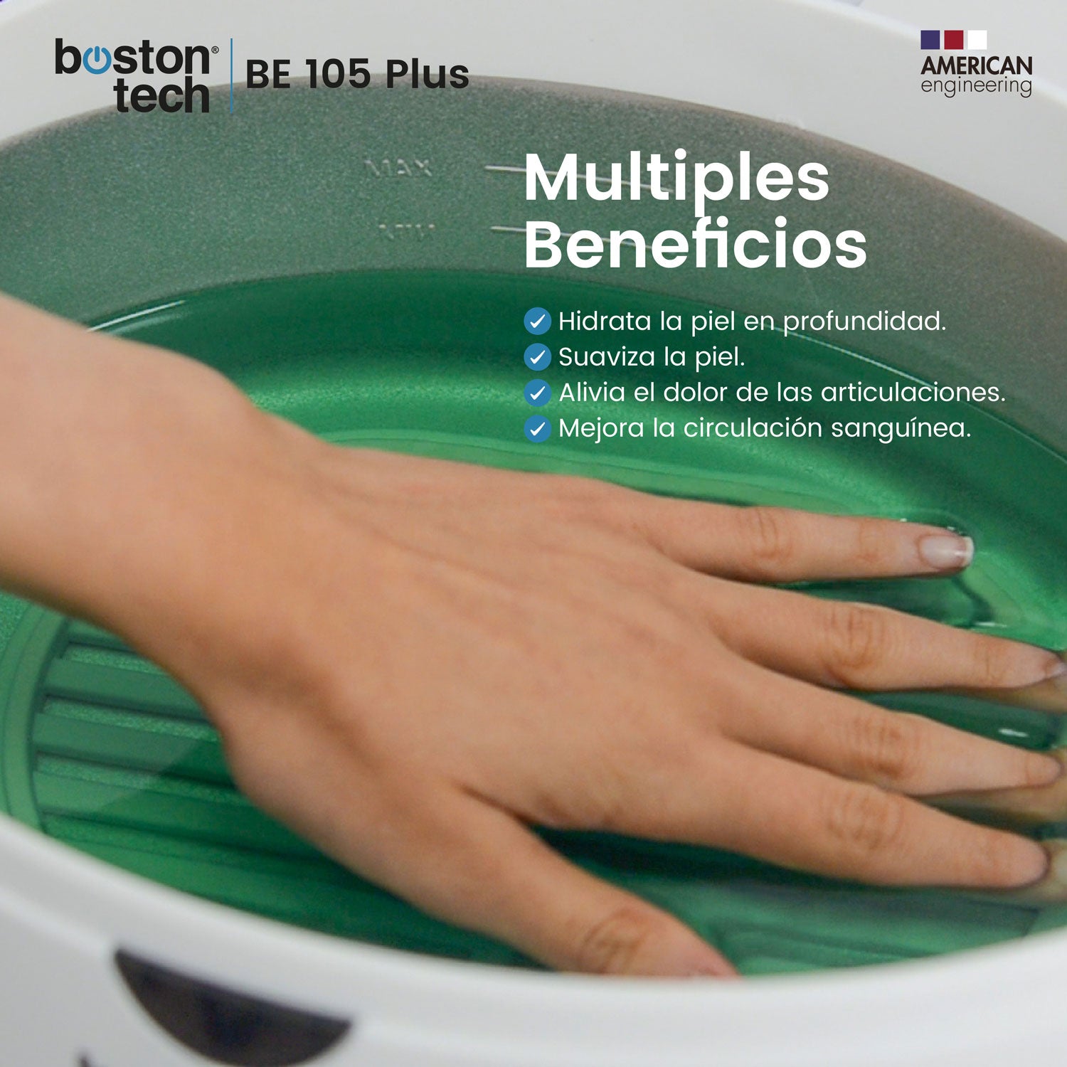 Baño Calentador de parafina para manos y pies. Capacidad 3 Litros - Modelo BE105Plus