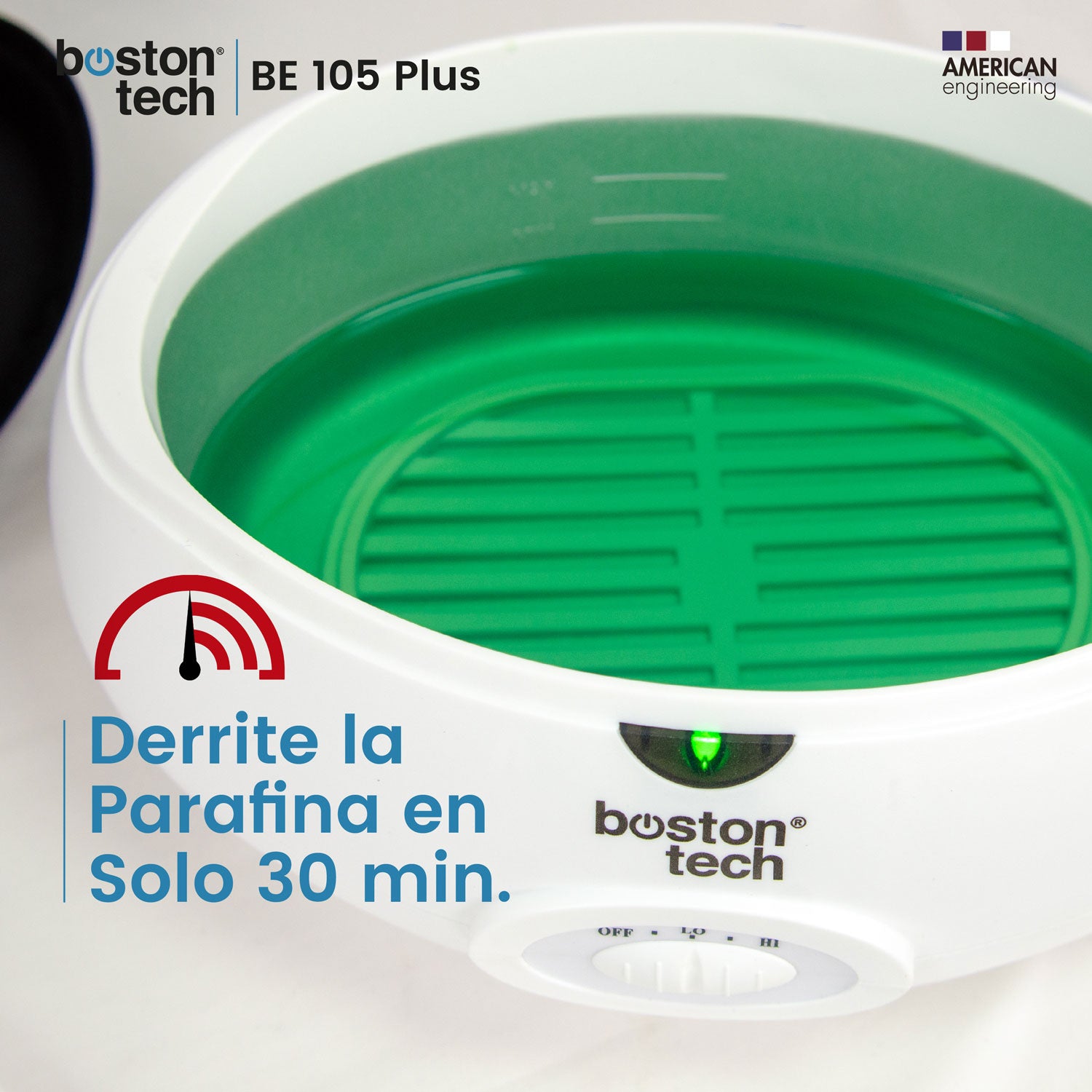 Baño Calentador de parafina para manos y pies. Capacidad 3 Litros - Modelo BE105Plus