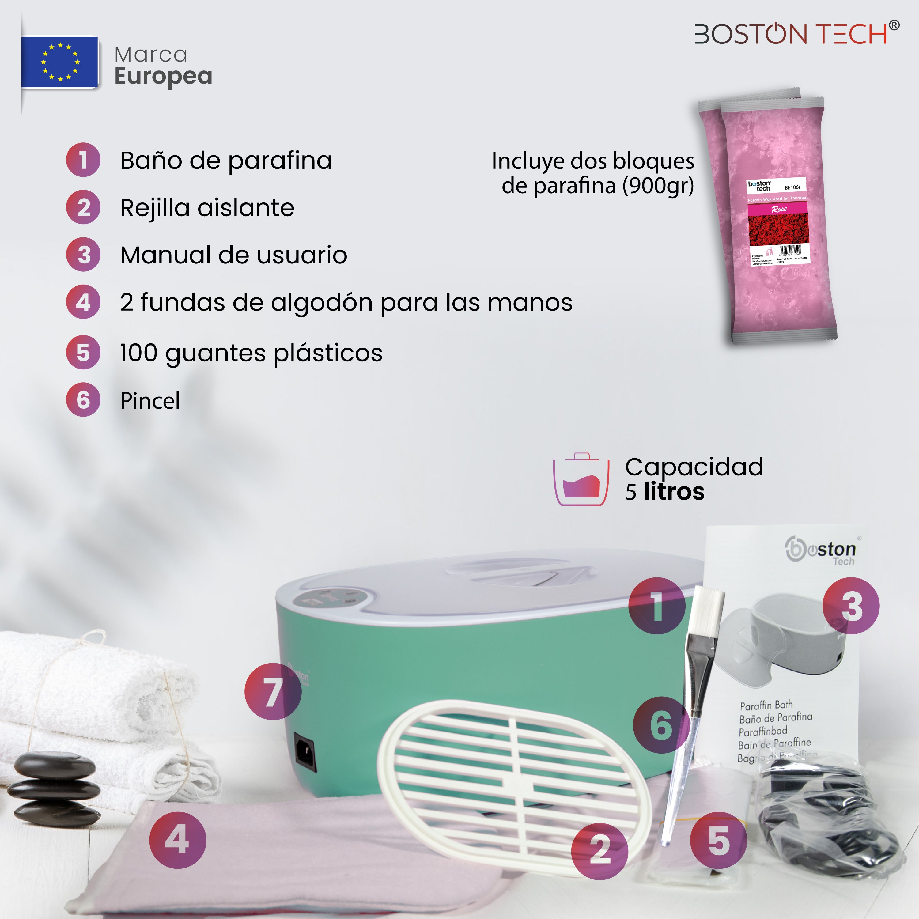 Baño de Parafina para tratemiendo de Artritis, Dolores Articulares y Piel Seca