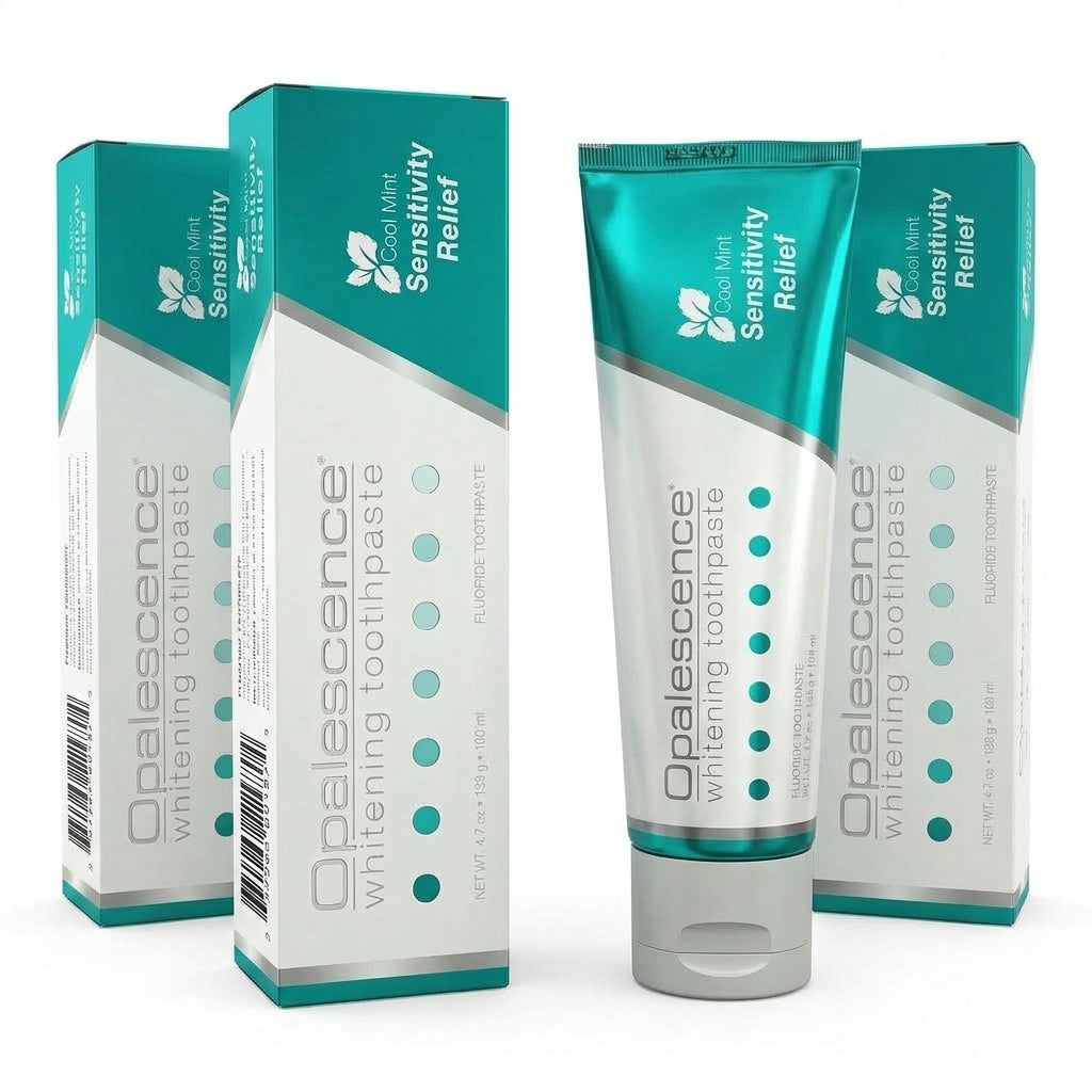 Pasta dental blanqueadora Opalescence Sensitive · 3 tubos de 133 g