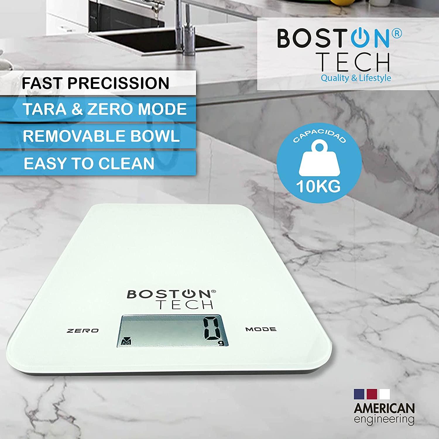 Báscula Cocina BostonTech HK112 Balanza de Precisión alimentos Capacidad  10kg - Ayuda culinaria - Los mejores precios