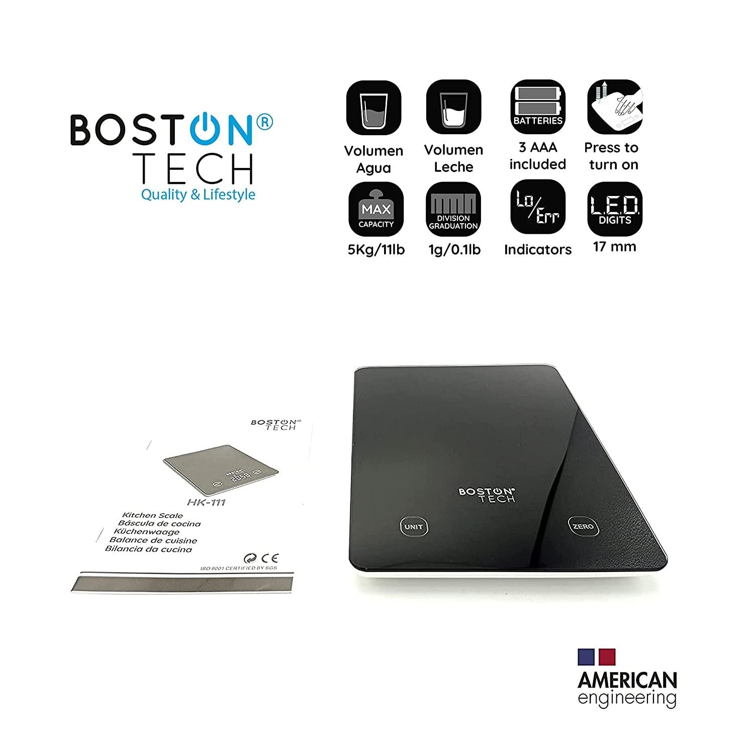 Báscula Digital para cocina - HK111 - Bostontechstore